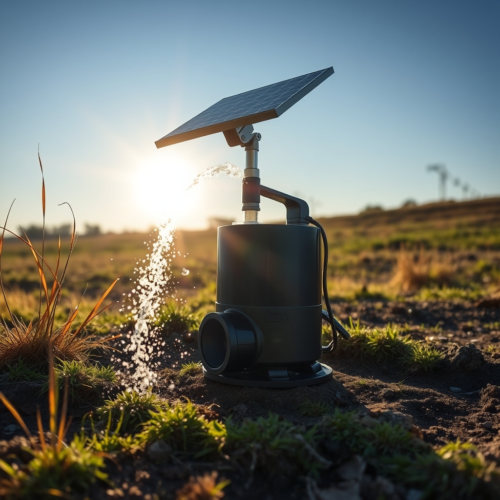 Pompe solaire 12V : autonomie et puissance